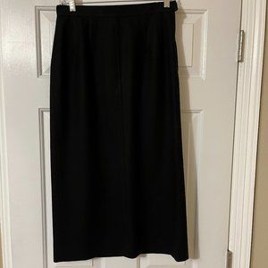 Vintage Pendleton Black Wool Pencil Skirt Size 6